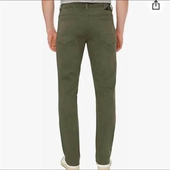 Buffalo David Bitton Archer Slim Stretch 5 Pocket Pant Green - Picture 2 of 9